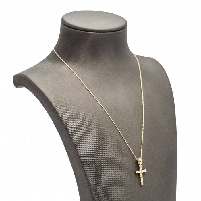 Collier Collier pendentif croix en or et diamants 58 Facettes D363121CG