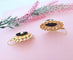 Boucles d'oreilles Boucles d'oreilles Dormeuses anciennes (1940-1950 ) - Onyx noir - Or Jaune 18K 58 Facettes AA 1652