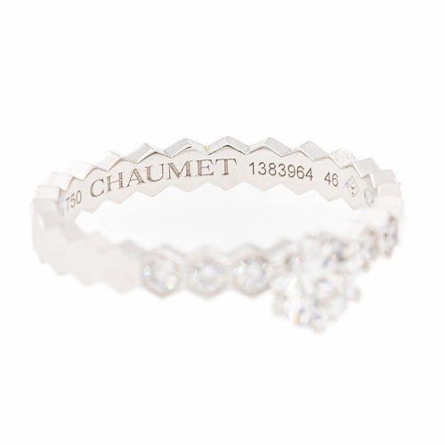 Chaumet Пръстен Солитер Bee my Love Бяло злато Диамант 