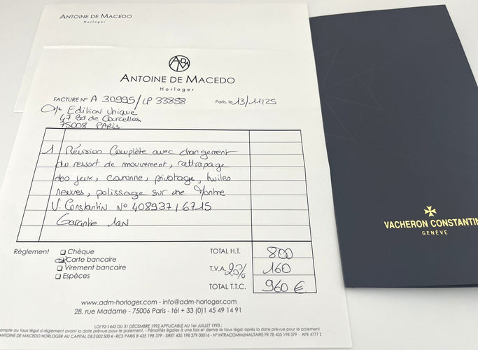 Montre Vacheron Constantin - Montre extra-plate, or jaune, calibre 1003 58 Facettes VC-100