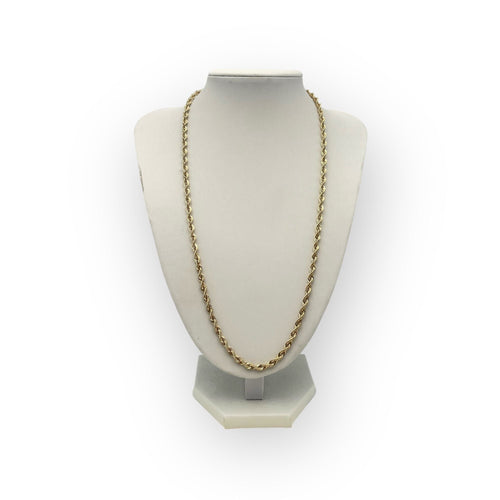 Gult gullkjede Ledd tvunnet 55 cm 