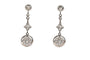 Boucles d'oreilles Boucles d'oreilles longues pendantes avec diamants. 58 Facettes 10692