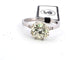 Bague 51 Bague en or blanc avec diamant solitaire 58 Facettes