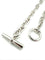Collier HERMES. Collection "Chaine d'ancre", collier argent MM 58 Facettes