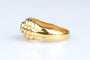 Bague 53 Bague gypsy vintage en or jaune, émeraude ovale & diamants 58 Facettes 413151299-107