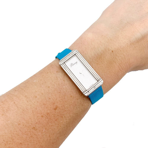 Montre Montre Poiray, "Ma Première Allongée", acier, diamants. 58 Facettes 33332