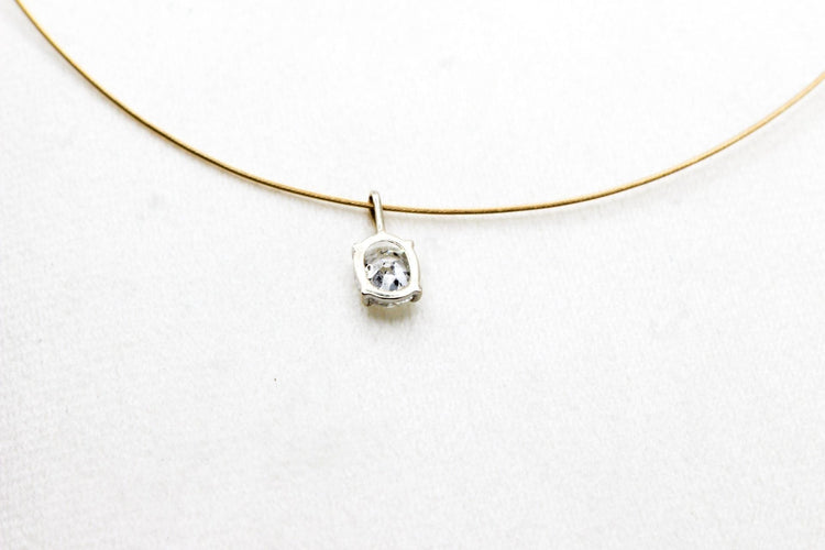 Pendentif Pendentif or blanc diamant 58 Facettes 250097