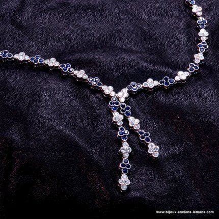Collier Collier Saphirs Diamants 58 Facettes 16203
