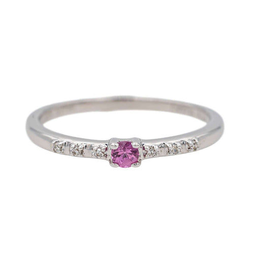 Bague 54 Mauboussin Bague Capsule d'émotion Or blanc Rubis, Diamant 58 Facettes 3748514CN
