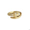 Bague 56 Bague serpent or jaune et diamants 58 Facettes