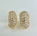 Boucles d'oreilles Boucles d'oreilles pavage diamants or jaune 58 Facettes 1