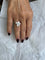 Bague Bague en or blanc 18 carats avec fleur solitaire en diamant 58 Facettes P756