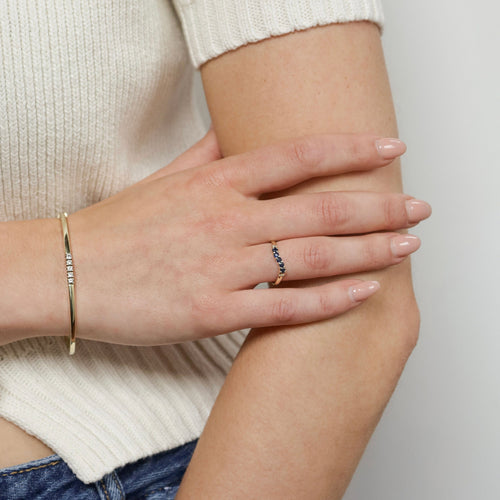 Bague Bague vintage avec saphirs bleus 58 Facettes 2505009