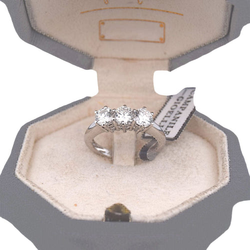 Bague 54 Bague TRILOGIE en or blanc 58 Facettes