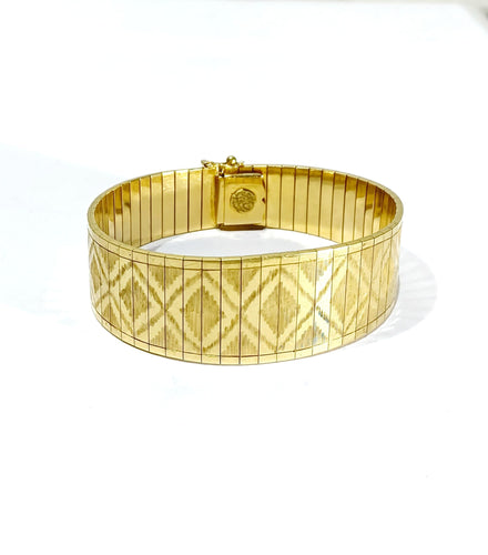 Bracelet Bracelet Articulé En Or 1970 58 Facettes