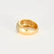 Bague 53.5 Bague Jonc Or Jaune Pavage Diamants 58 Facettes