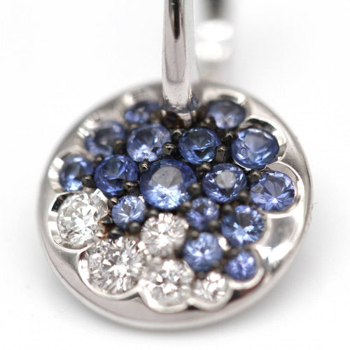 Boucles d'oreilles Boucles d'oreilles BLUE SKY en or blanc et diamants 58 Facettes D364818SO