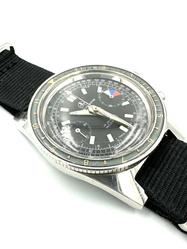 Montre OLLECH & WAJS. Rare montre vintage regate 58 Facettes