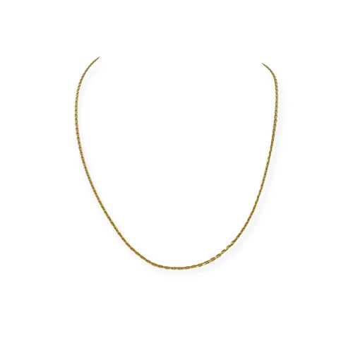 Lanac ogrlica Karika forçat 45,5 cm od žutog zlata 750 (18k) 58 Facettes 330091605