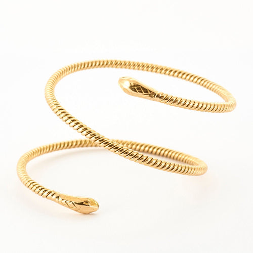 Bracelet Bracelet Double Tête de Serpent 58 Facettes LP851/14