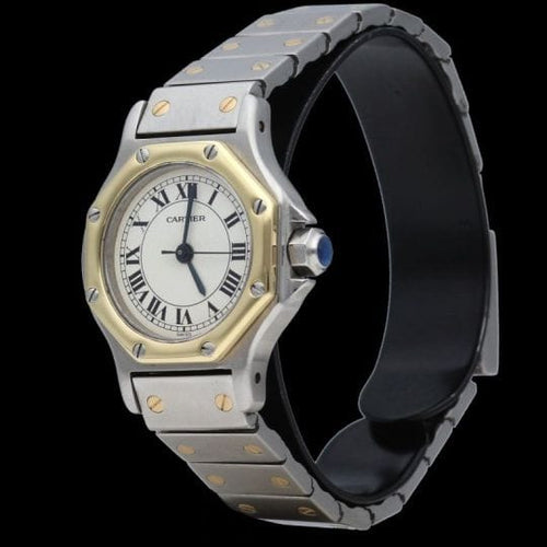 Montre Cartier Montre Santos Ronde Octagon 58 Facettes MT44393