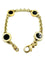 Bracelet BVLGARI. Collection "BVLGARI-BVLGARI", bracelet or jaune et onyx 58 Facettes