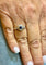 Bague 57 Bague marguerite ancienne en or , diamants et saphir 58 Facettes