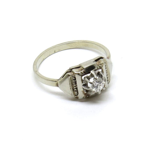 Bague Bague en or blanc et diamant 58 Facettes