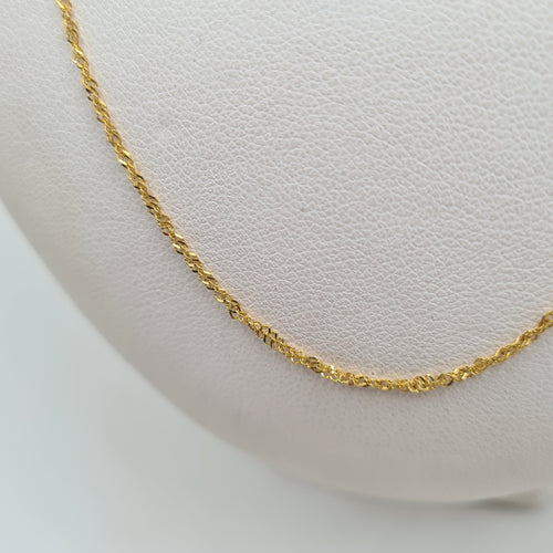 Collier Chaîne en or jaune 58 Facettes