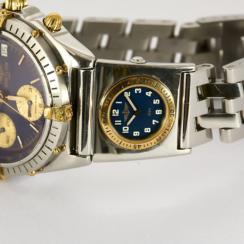 Montre BREITLING - Chronomat - Montre en acier et acier doré à boitier rond à mouvement automatique 58 Facettes B250201