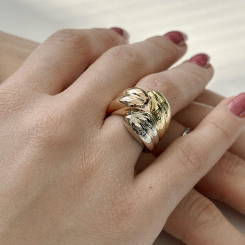 Bague Anello 3 ori a fascia 58 Facettes 28296