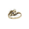 Bague 54 Bague or jaune platine saphir et diamants 58 Facettes 240306R