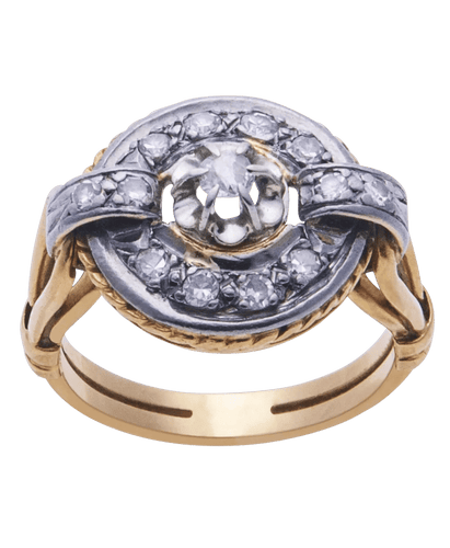 Bague 53 Bague Allégresse Or jaune et blanc 18K Diamant 58 Facettes BO200089/ALLEGRESSE/PHOTO