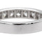 Bague 53 Bague Demi-alliance Or blanc Diamant 58 Facettes 578772RV