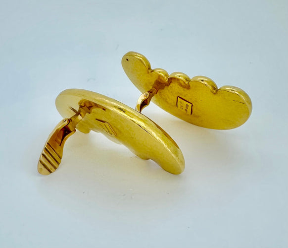 Boucles d'oreilles Lalaounis - clips d'oreilles or jaune 58 Facettes