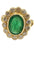 Bague 52 Bague Marguerite en or jaune 18 carats émeraude et diamants 58 Facettes