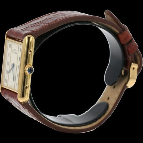 Montre Cartier Montre Must De Cartier Vermeil 58 Facettes MT43316