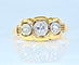 Bague 51 Bague en or jaune 18 carats ornée de 3 diamants 58 Facettes AB545