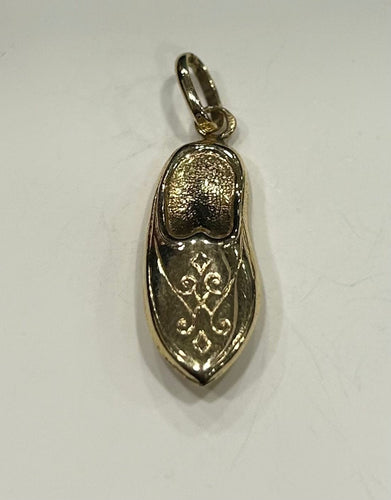 Pendentif Pendentif babouche or jaune 58 Facettes LP195/3
