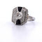 Bague 54 Bague Art déco en platine avec onyx et diamants 58 Facettes