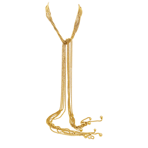 Collier Collier Cartier, "Draperie", or jaune, diamants. 58 Facettes 34704