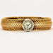 Bracelet CARTIER – VINTAGE – Bracelet montre de dame en or jaune et or blanc 58 Facettes