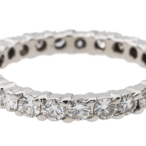 Bague 54.5 Bague Alliance Or blanc Diamant 58 Facettes 2820736CN