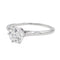 Bague 57 Bague Solitaire Or blanc Diamant 58 Facettes 3090581CN