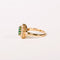 Bague 52 Bague marguerite émeraude diamants en or jaune 58 Facettes