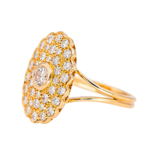 Bague 54 Bague Pompadour Or rose Diamant 58 Facettes 4367907CN