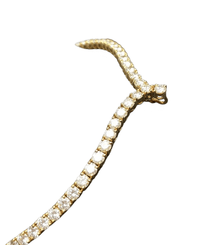 Collier Collier rivière or jaune et environ 12 carats de diamants 58 Facettes 240486