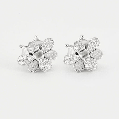 Boucles d'oreilles Boucles d'oreilles or blanc diamants 58 Facettes LP1058/16