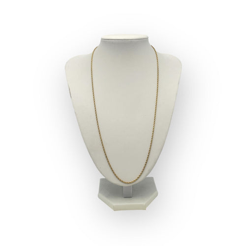 Collier Chaîne or jaune corde torsadée 55 cm 58 Facettes 149061621