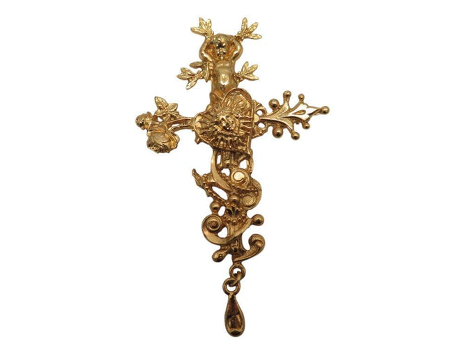 Pendentif vintage rare broche CHRISTIAN LACROIX croix comedie francaise pendentif 58 Facettes 267741